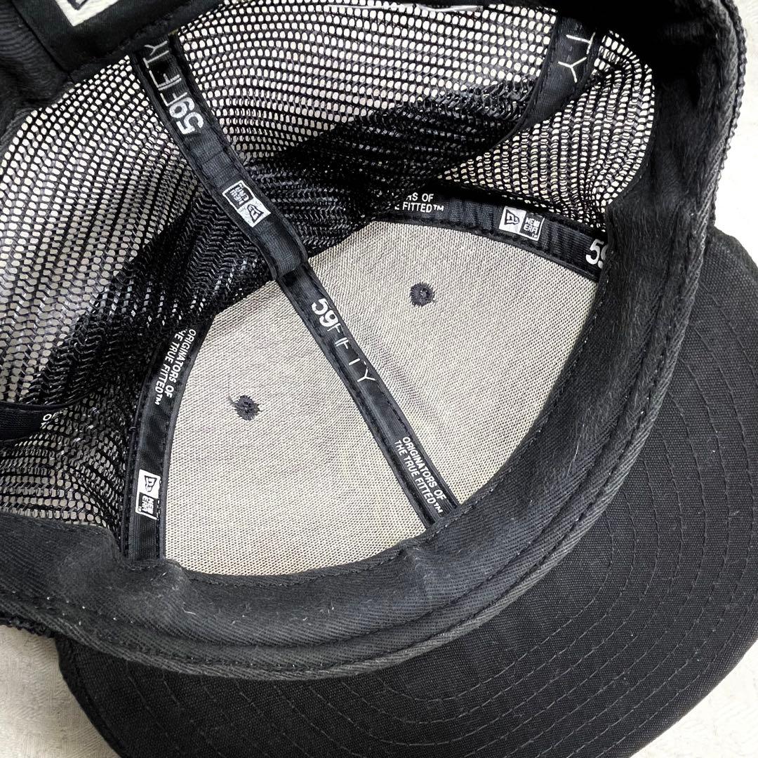 横浜ベイスターズ NEW ERA キャップ 旧ロゴ β ベータ 黒 緑 メッシュ
