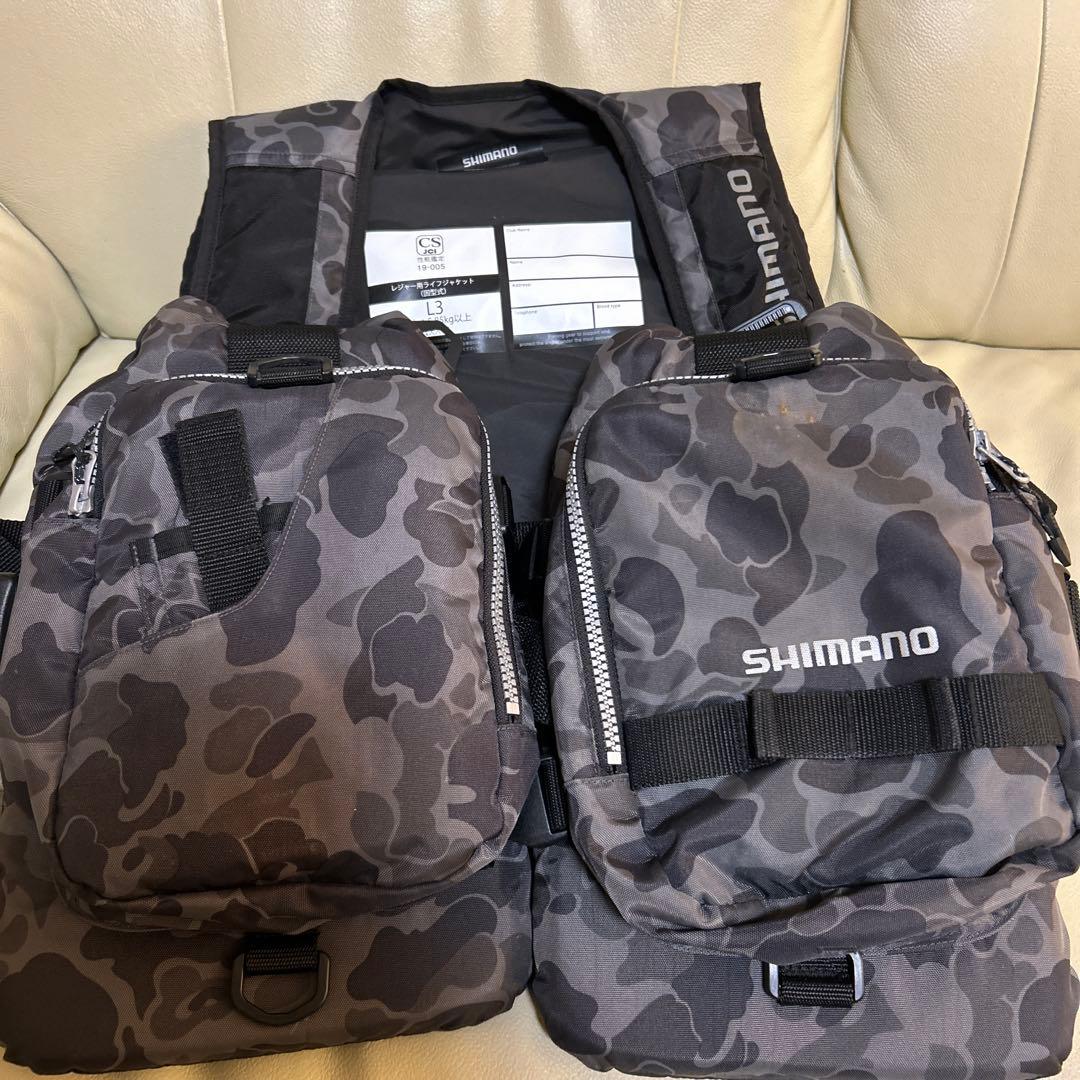 SHIMANO カモフラージュ ライフジャケット