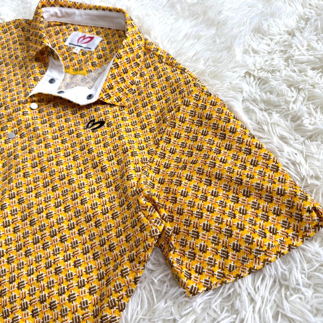 【極美品】マスターバニーエディション　ロゴ刺繍　半袖　ポロシャツ　XL イエロー
