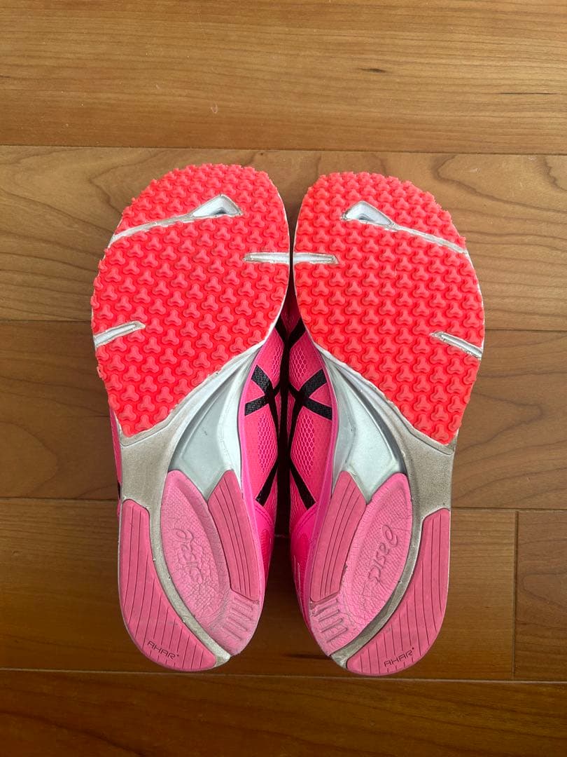 asics sortie magicスパイクシューズ ピンク