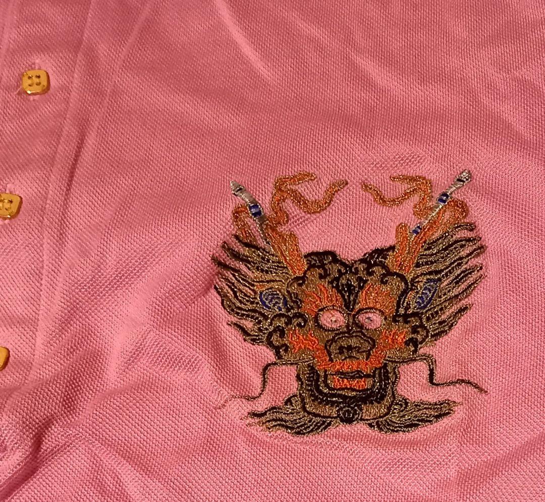 ジャンボ尾崎　ジェイズ　J's ドラゴン　刺繍　ポロシャツ　ゴルフウェア