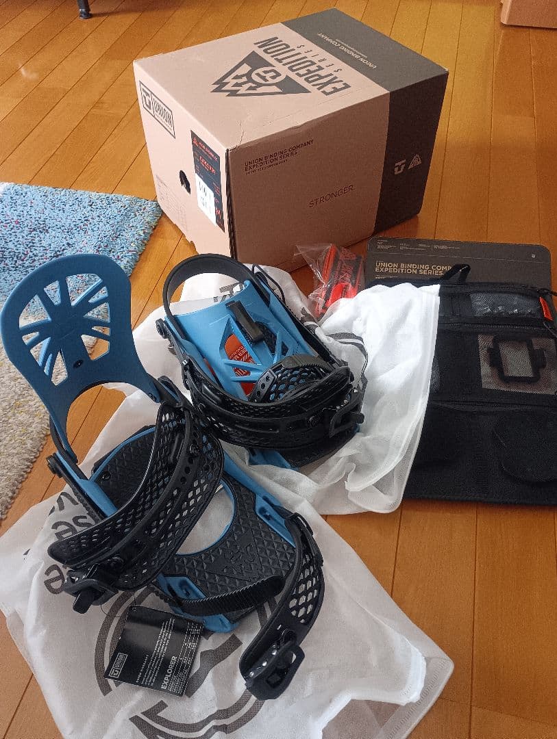 Union Explorer スプリットボード　ビンディング　青