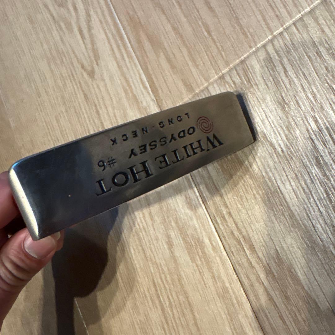 美品　レア　中尺仕様　オデッセイ　ロングネック　#6 パター　ホワイトホット