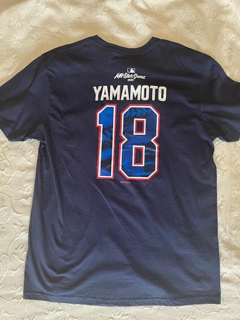 山本由伸ドジャース25初出場ASG/YAMAMOTO18/現地限定品TEE L
