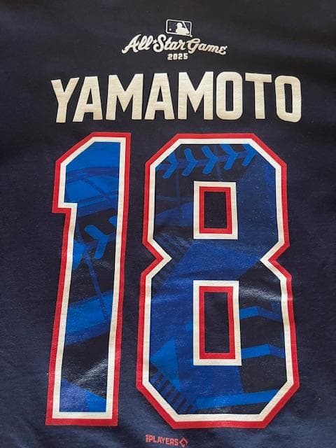 山本由伸ドジャース25初出場ASG/YAMAMOTO18/現地限定品TEE L