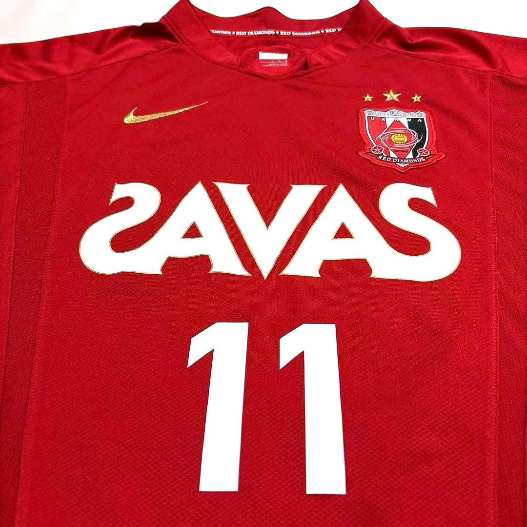 NIKE 浦和レッズ 2009 #11 田中達也 ホーム ユニフォーム 長袖 L