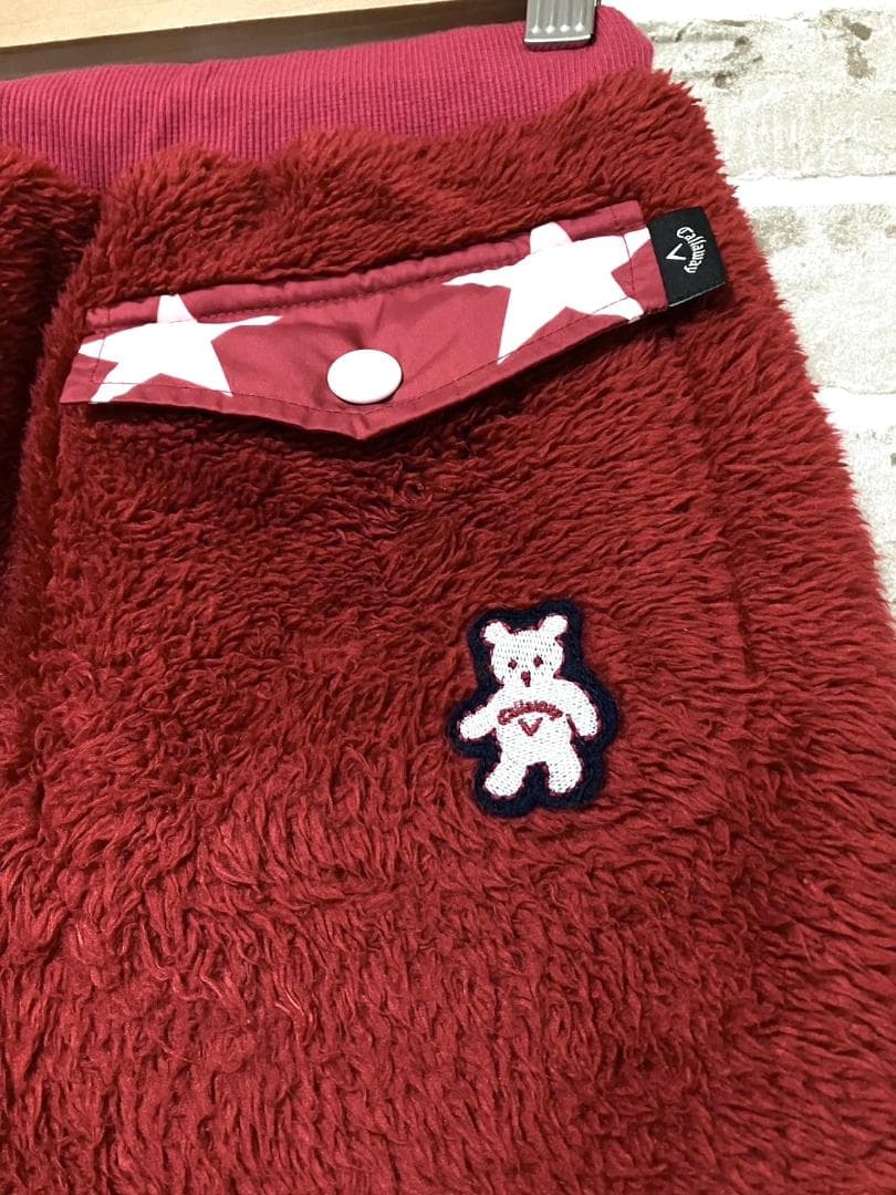 【早い者勝ち✨】キャロウェイ レディース ボアスカート Sサイズ レッド系 赤