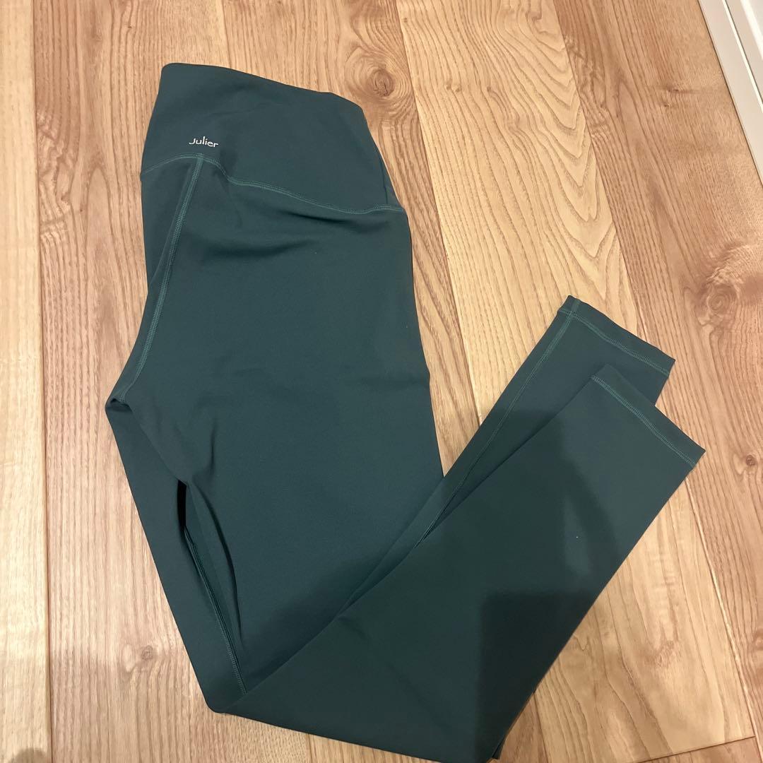新品・未使用★Julier★グリーン ハイウエスト レギンス