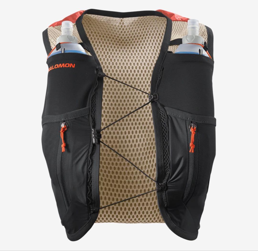 新品！サロモン ACTIVE SKIN 12W トレラン　ベスト フラスク2個付
