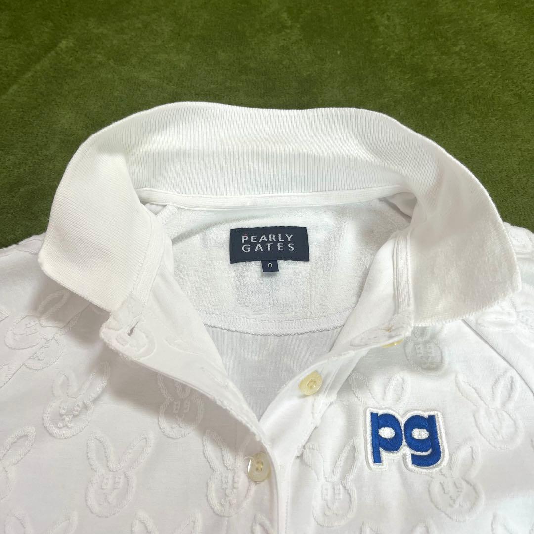 ✨激レア✨ PEARLY GATES ワンピース 白 総柄 うさぎ パイル生地