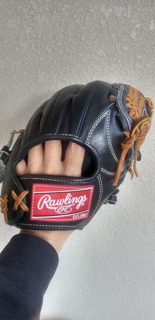 ローリングス•プロプリファード硬式内野手用グローブ　黒