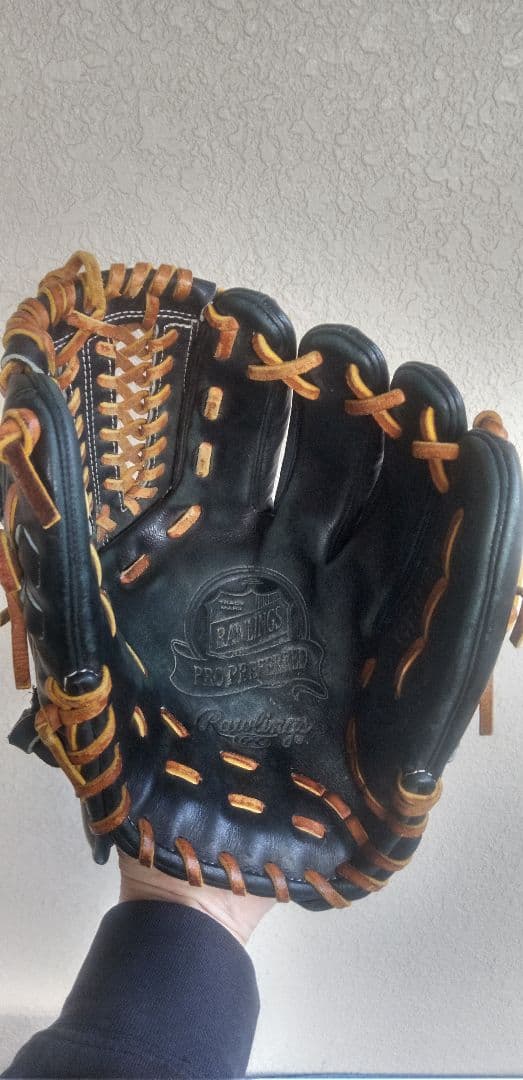 ローリングス•プロプリファード硬式内野手用グローブ　黒