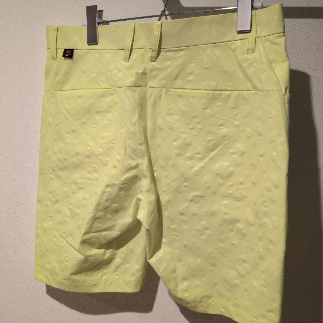 [シーズン外のため値下げ中]new balance 蛍光イエロー ショートパンツ