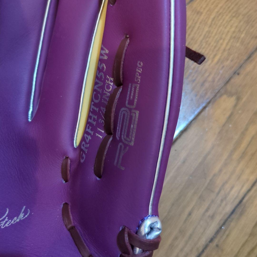 Rawlings ハイパーテック グローブ 紫/黄色