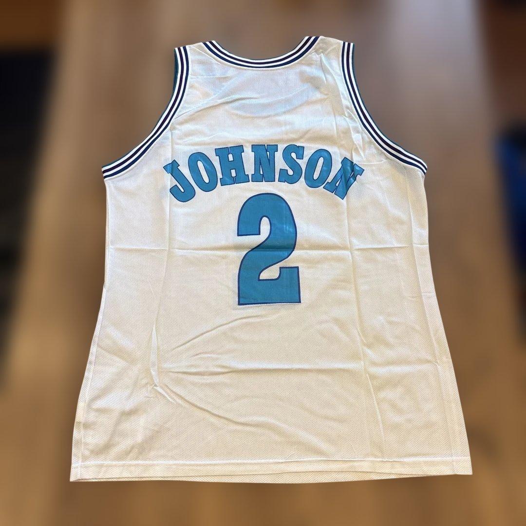 NBA シャーロットホーネッツ　ラリージョンソン選手　ホームジャージ