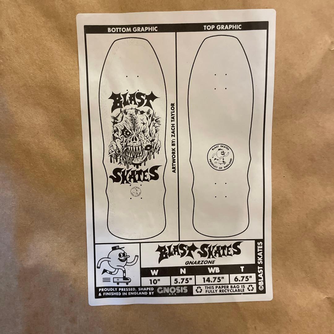 スケートボード BLAST SKATES 10\" GNARZONE DECK