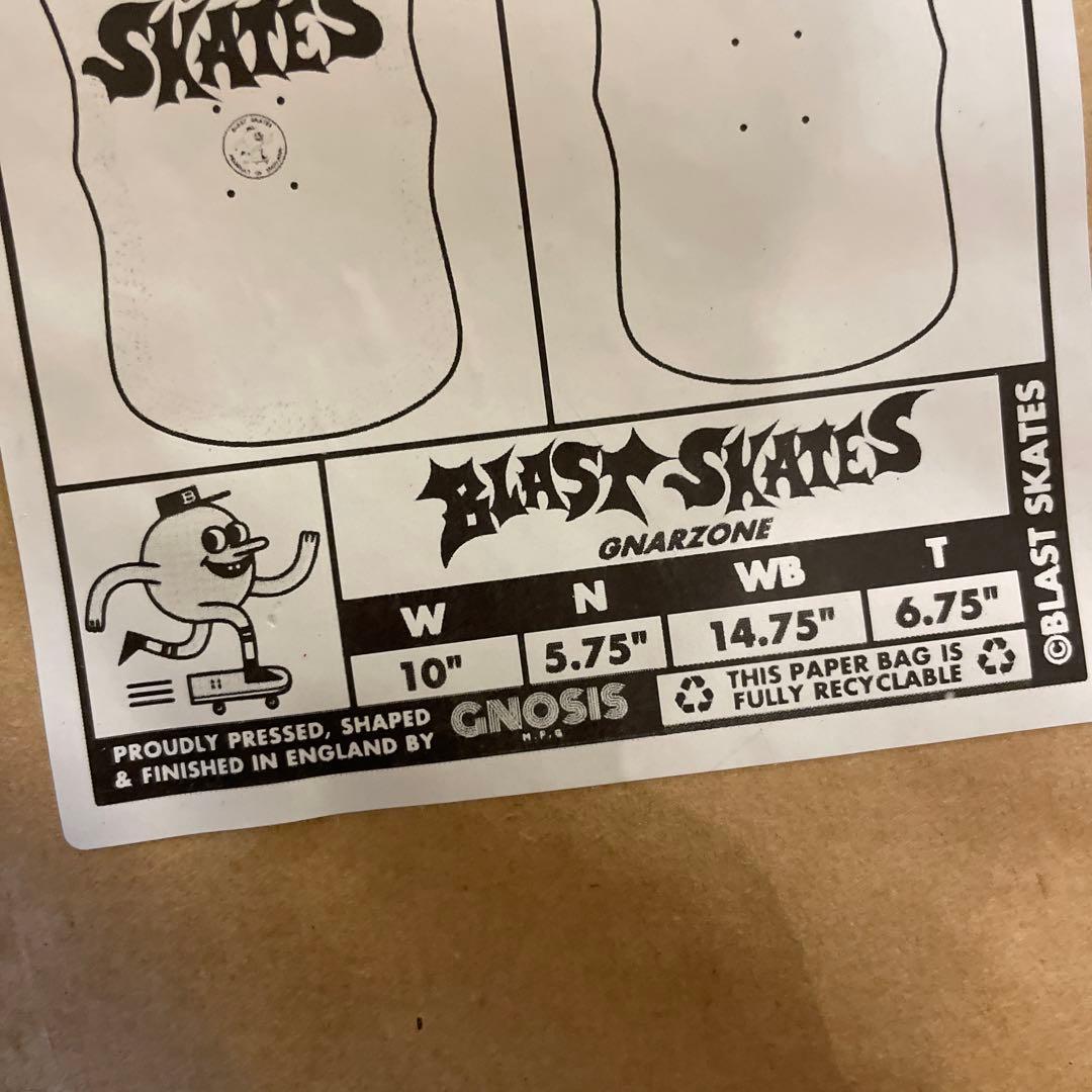 スケートボード BLAST SKATES 10\" GNARZONE DECK