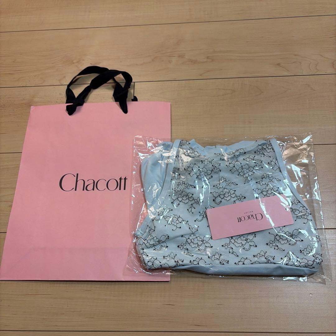 新品Chacott 150cm ハイネックレースレオタード ¥12100