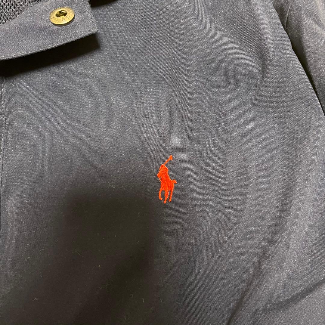 ポロラルフローレンゴルフ　スウィングトップネイビーポニーロゴ刺繍　裏地メッシュ