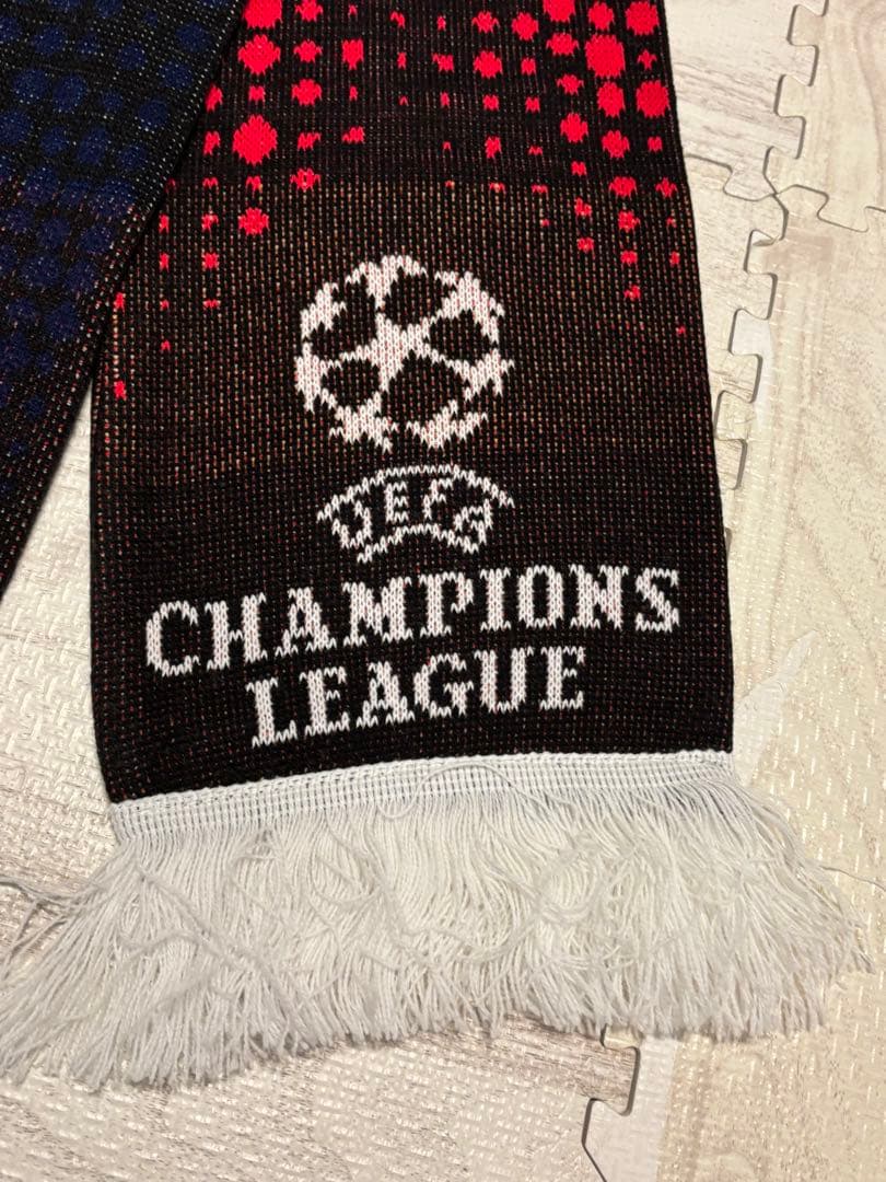 [新品未使用]FCバルセロナ・パリSG UEFAチャンピオンズリーグスカーフ