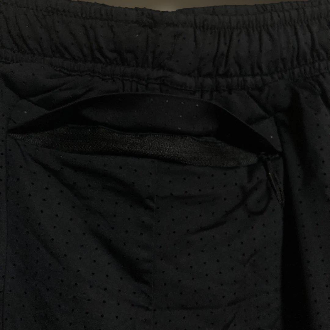 SATISFY SPACE-O MESH DISTANCE SHORTS 黒 L
