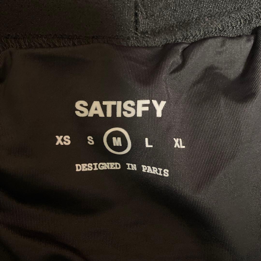 SATISFY SPACE-O MESH DISTANCE SHORTS 黒 L