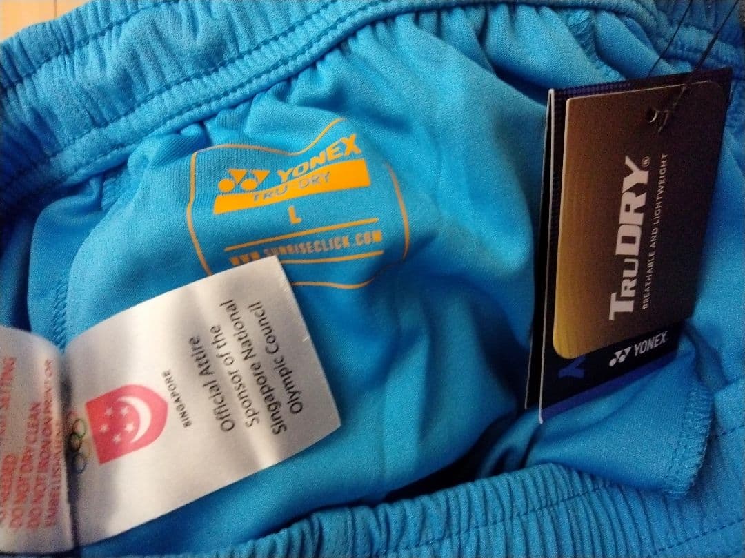【2枚セット】YONEX ショートパンツ L 青×黒ロゴ