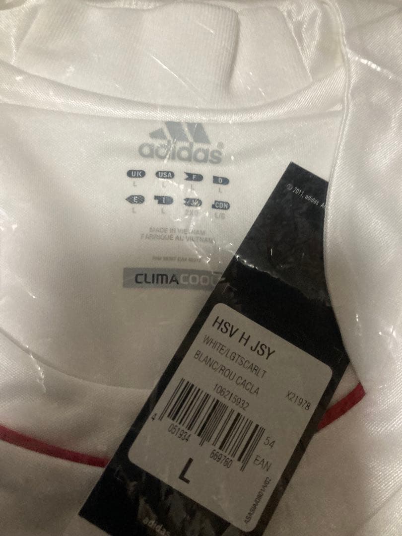 adidas ハンブルガー　ユニホーム　US Lサイズ 未開封品