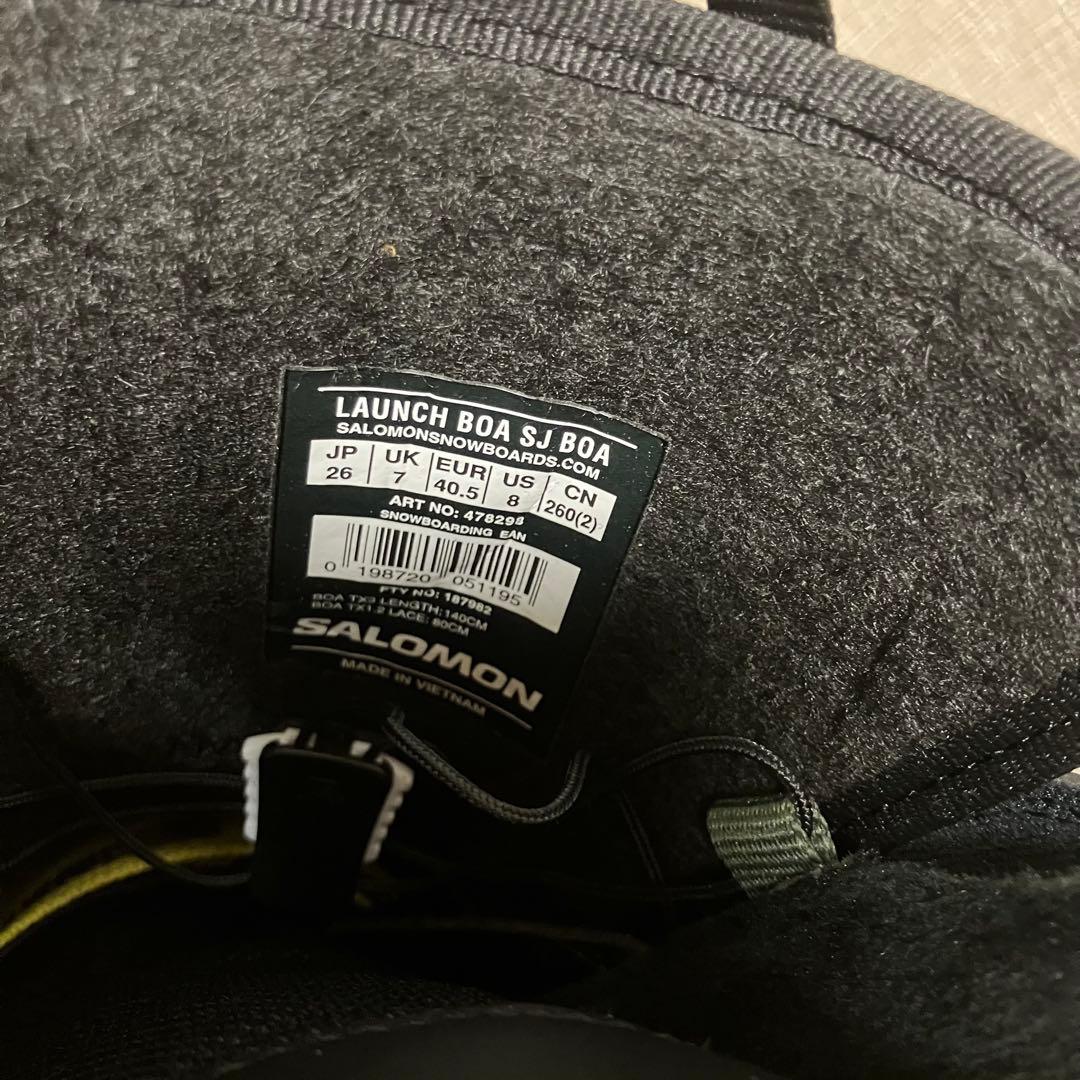 2年保証付 25-26モデル SALOMON LAUNCH BOA SJ ブーツ