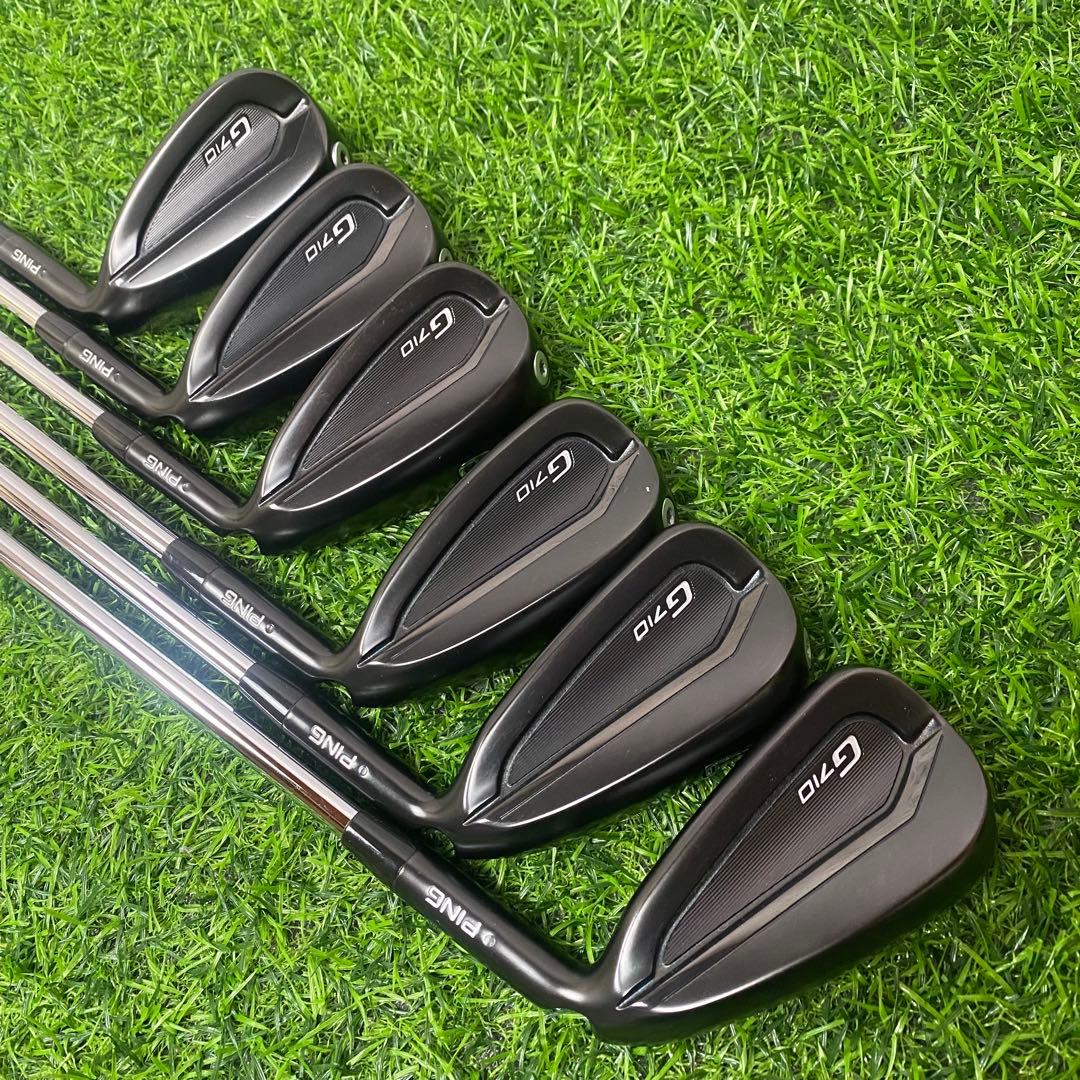 PING G710 アイアンセット 6本 S 右 ブラックドット クラブ メンズ