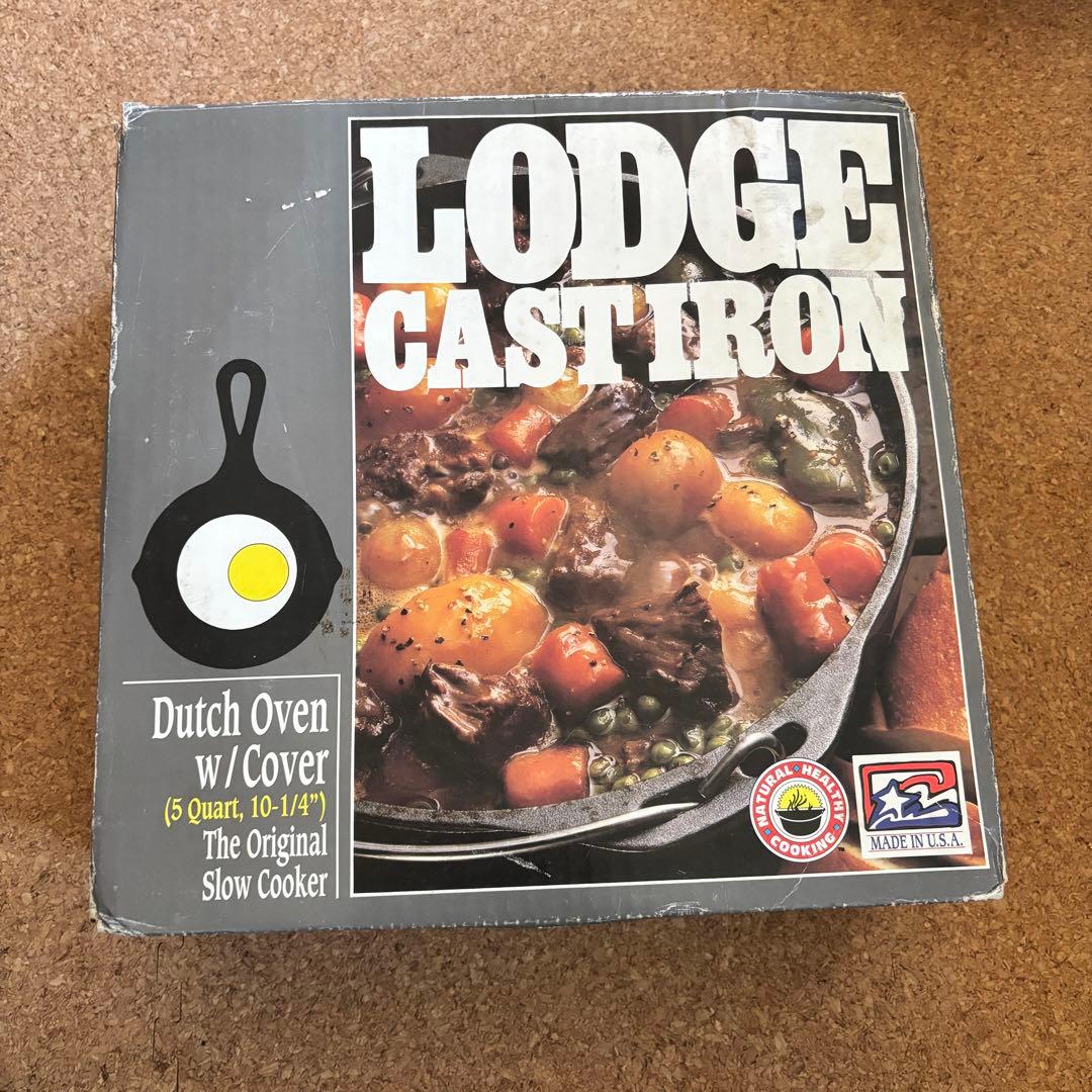 Lodge キッチンダッチオーブン 5クォート カバー付き
