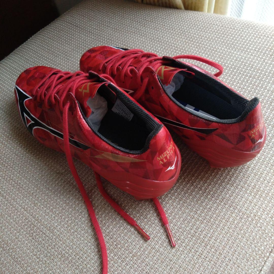 Mizuno ALPHA 2 ELITE サッカースパイク レッド 24センチ