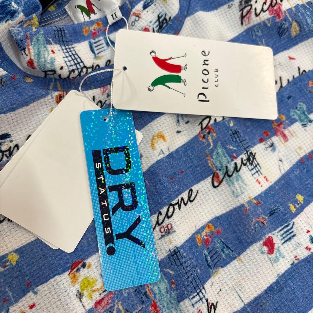 Picone Club ストライプ ノースリーブシャツ Lサイズ