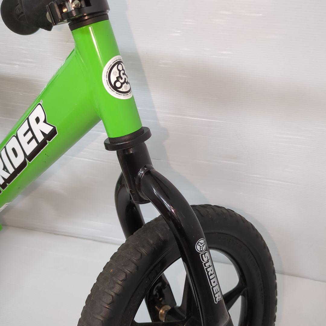 【美品】STRIDER バランスバイク 緑 12インチ