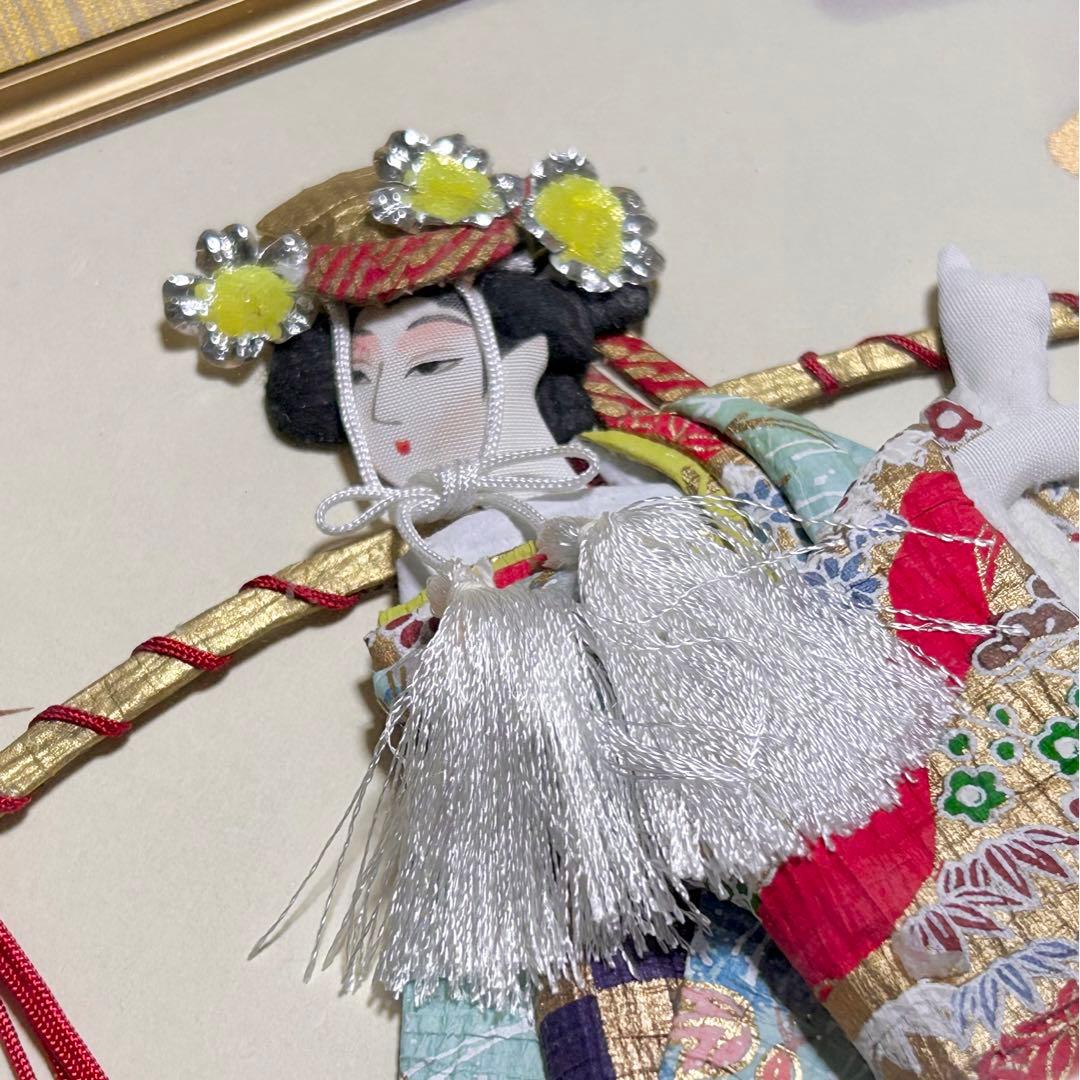 和風 押し絵 和美人 和物 壁掛けインテリア 和紙 コレクション