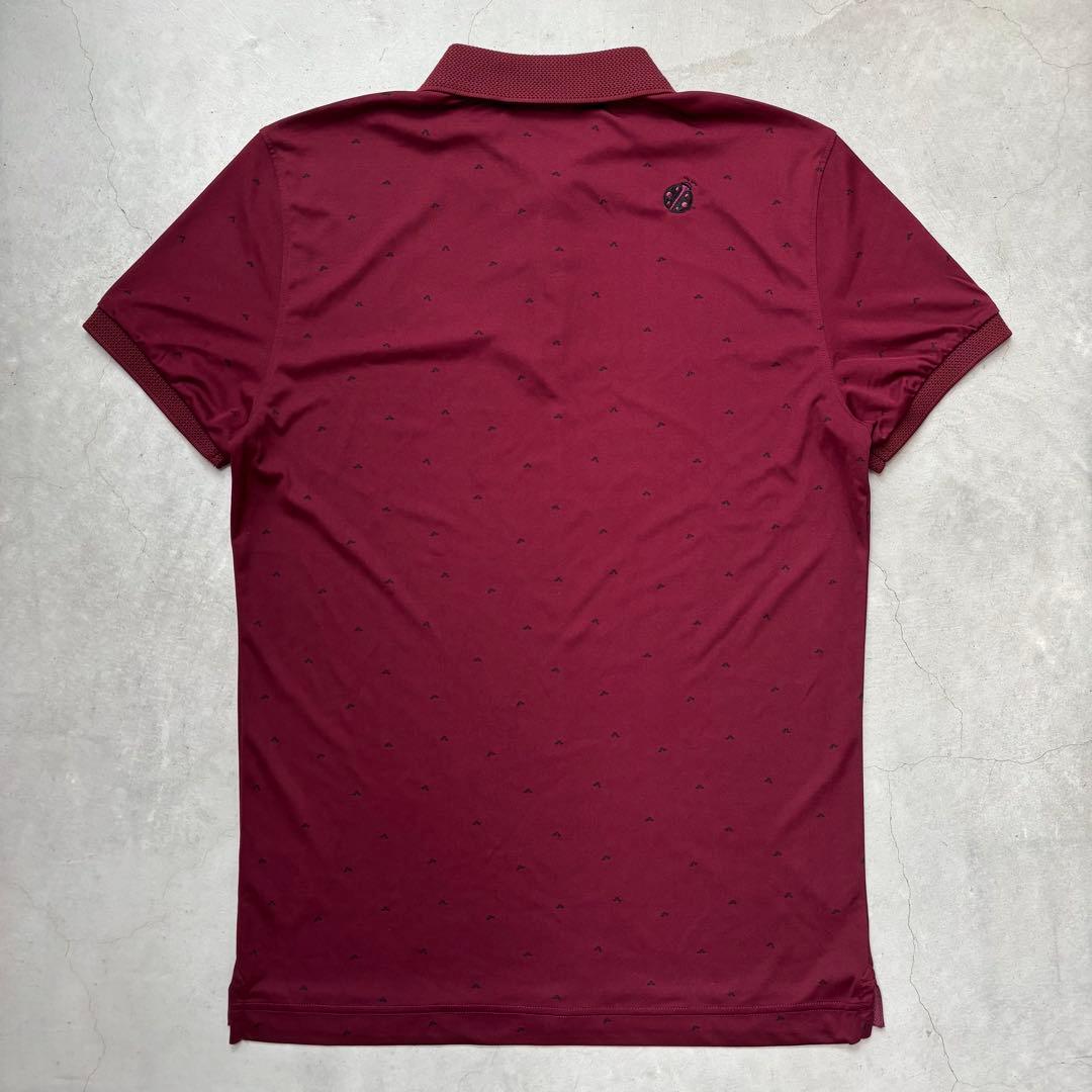 【美品】J.LINDEBERG Ko Olina ブリッジロゴ総柄 ポロシャツ
