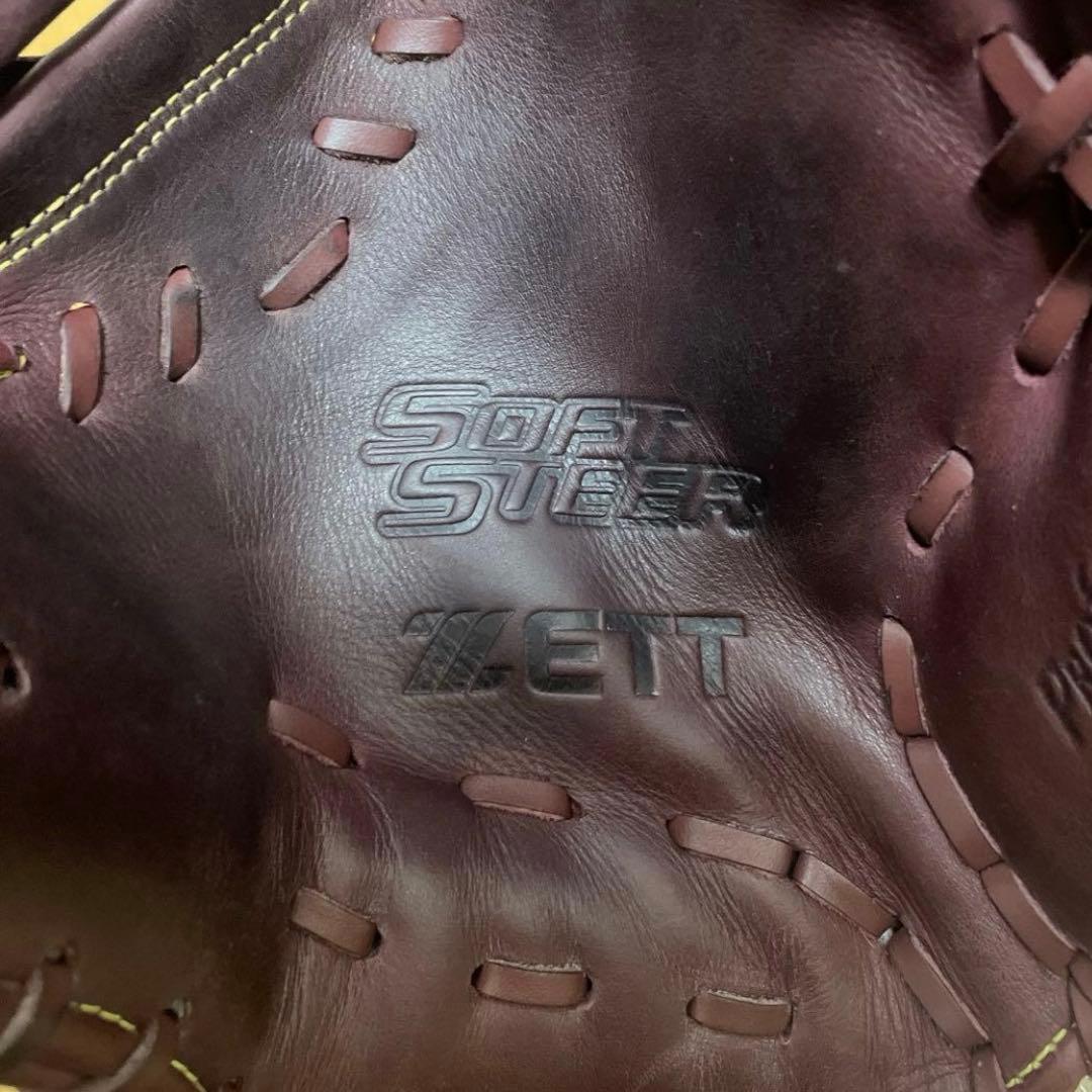 ZETTゼット 軟式 ファーストミット ソフトステア ボルドーブラウン