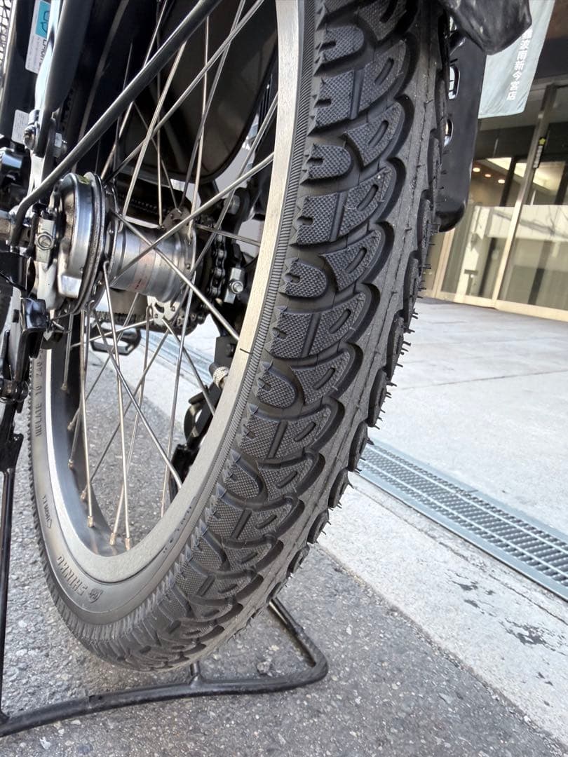 大阪府　子供乗せ　ヤマハ　電動アシスト自転車 ブラック チャイルドシート付き