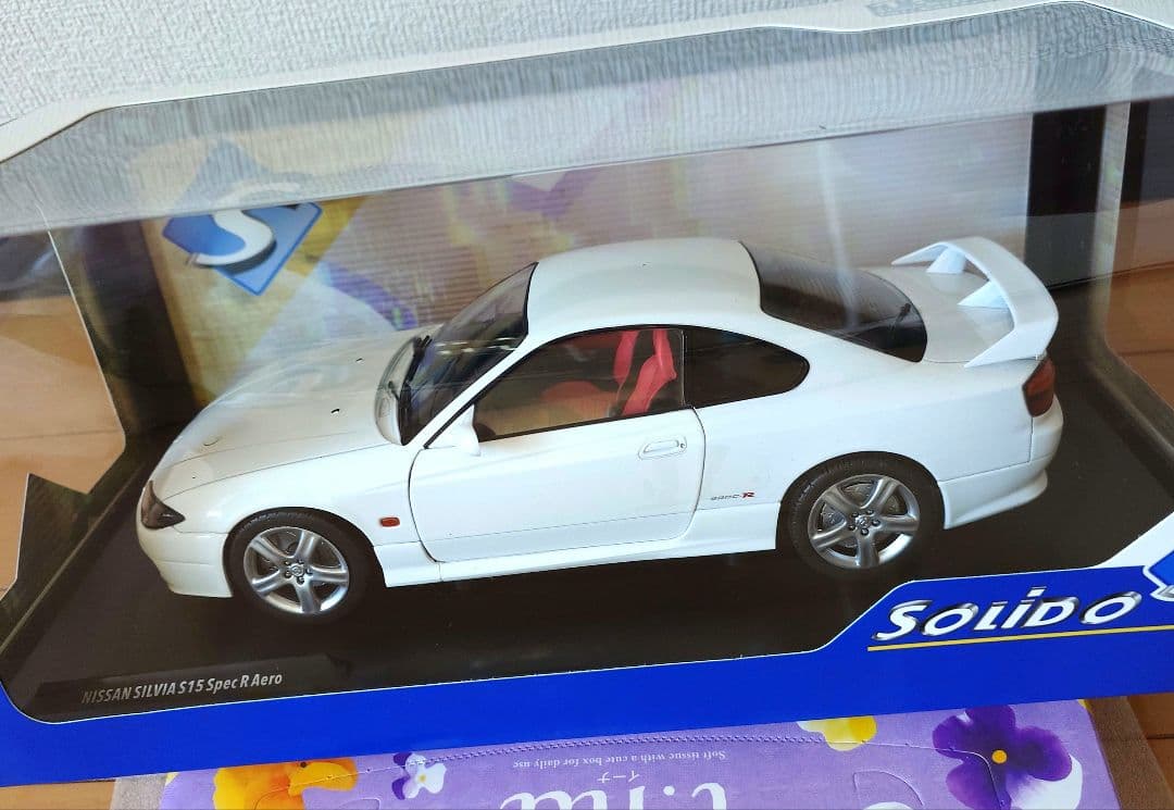 ソリド 1/18 S15 シルビア ホワイト ミニカー　注意点あり
