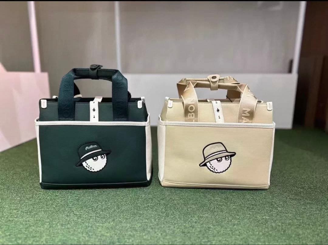 カートバッグ　ベージュ　マルボンゴルフ MALBON GOLF ベージュ