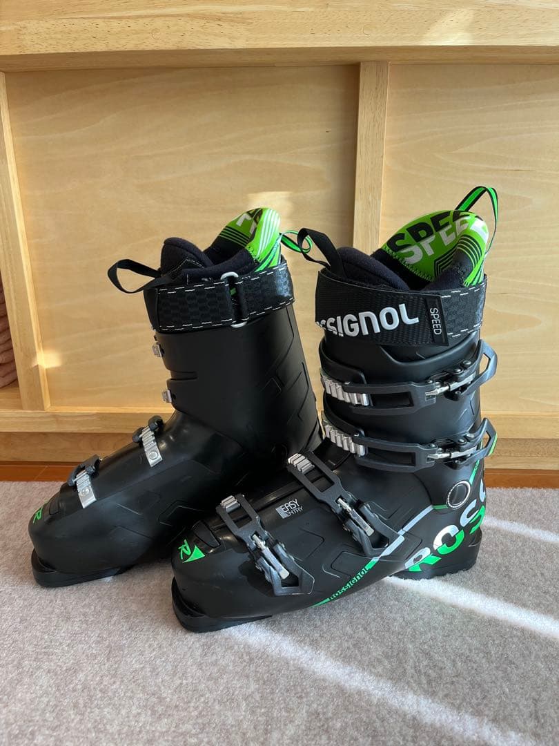ROSSIGNOL SPEED スキー靴 ブラック/グリーン