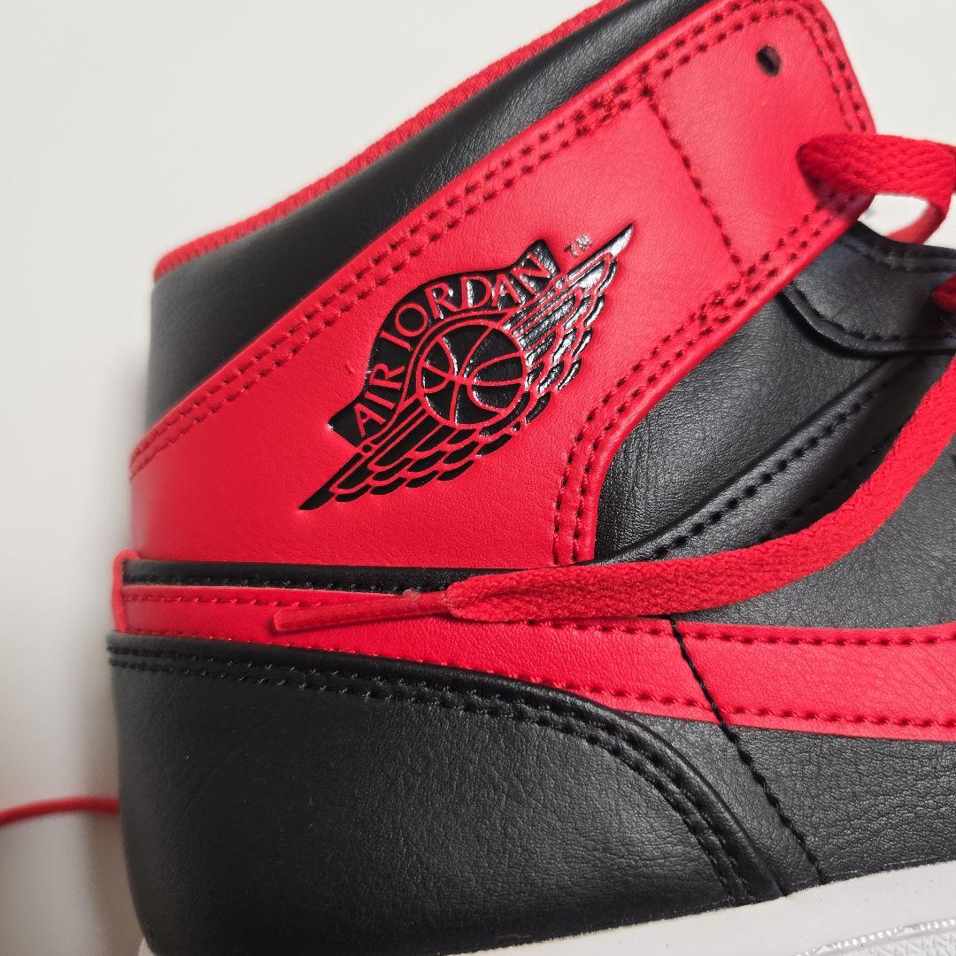 シューズ(男性用) Nike Air Jordan 1 Mid \"Bred Toe\" US10