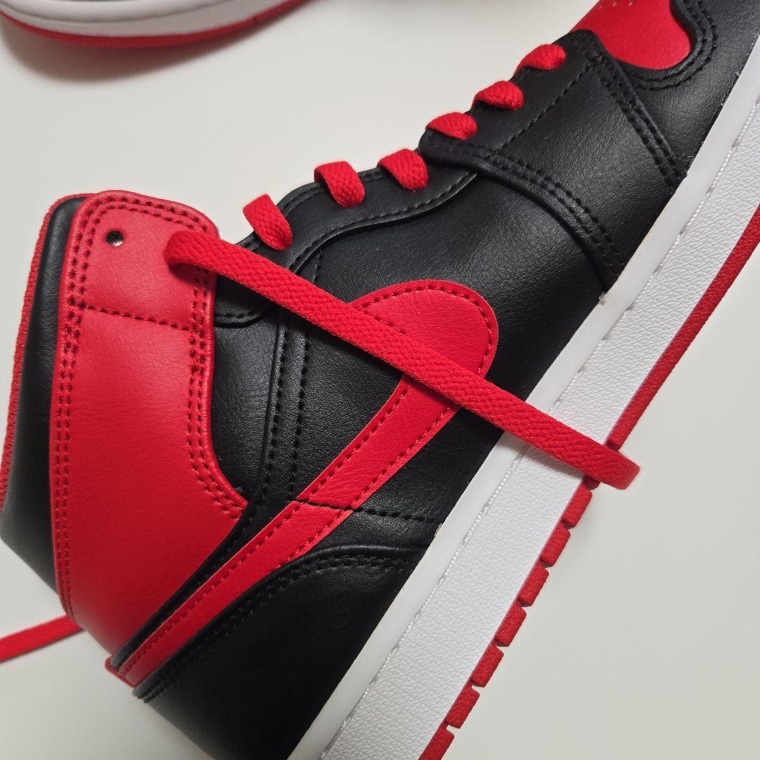 シューズ(男性用) Nike Air Jordan 1 Mid \"Bred Toe\" US10