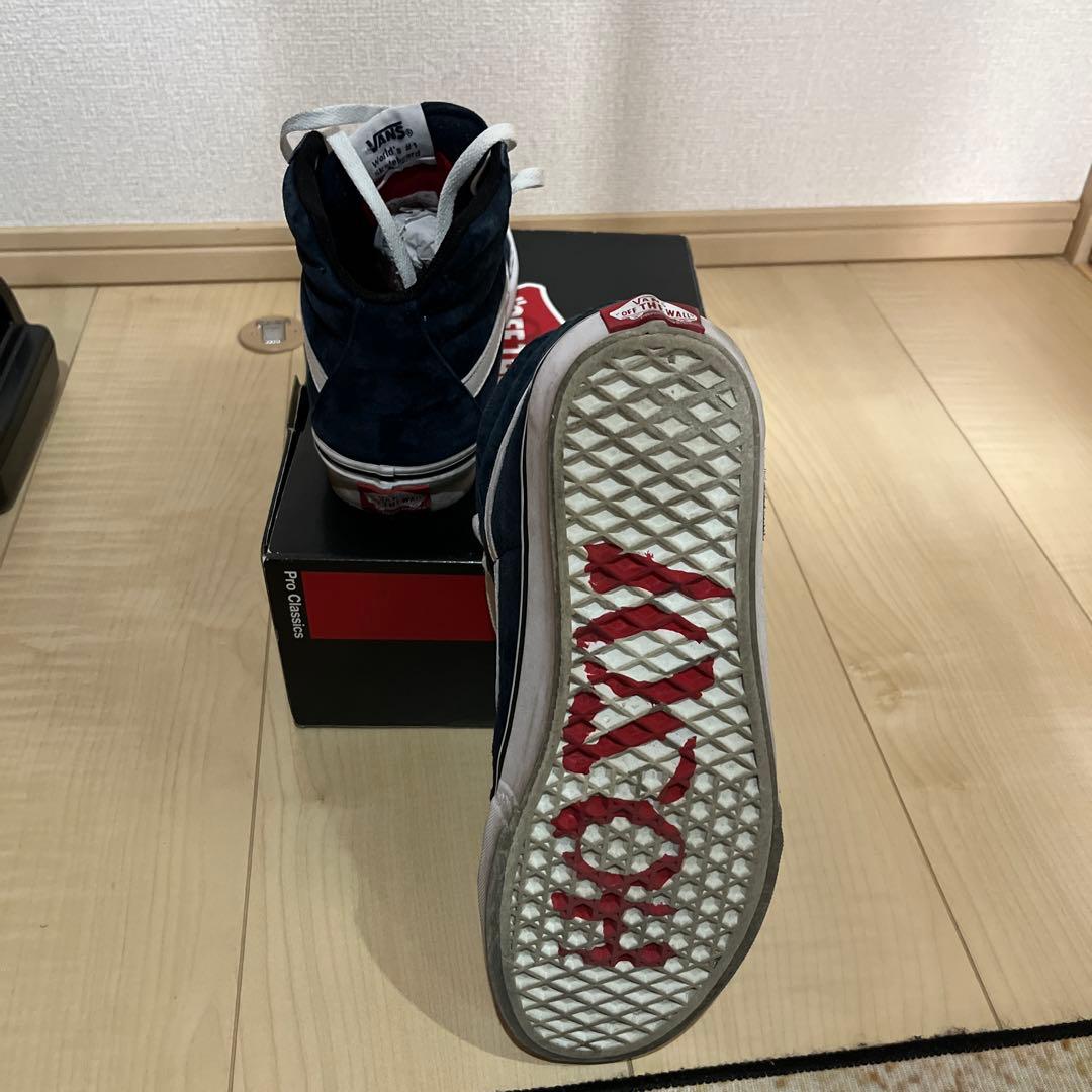 VANS SK8-HI PRO ネイビー 8.5ホソイ