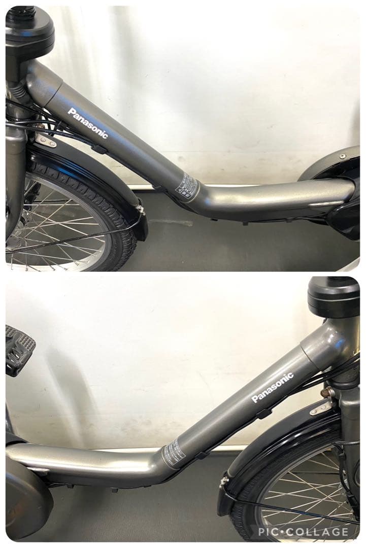 1年保証 新品部品多数　パナソニック　20インチ　グレー　電動アシスト自転車