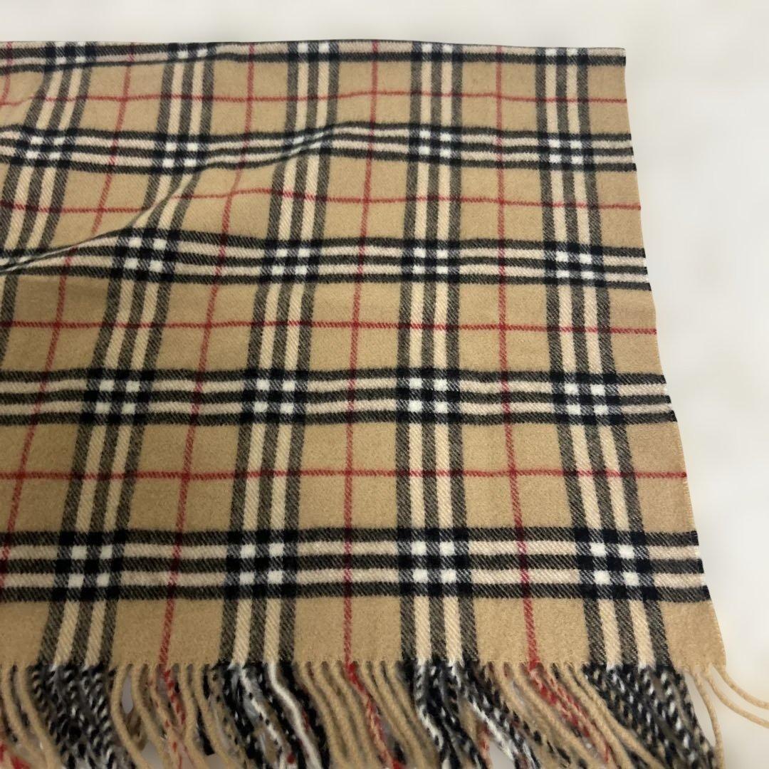 【極美品】バーバリー　膝掛け　65×120cm ウール　ノバチェック
