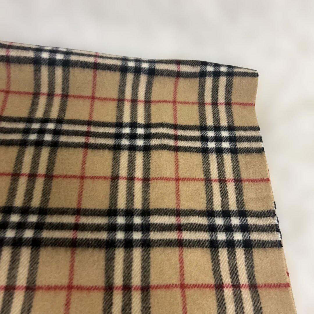 【極美品】バーバリー　膝掛け　65×120cm ウール　ノバチェック