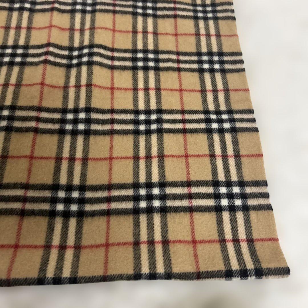 【極美品】バーバリー　膝掛け　65×120cm ウール　ノバチェック