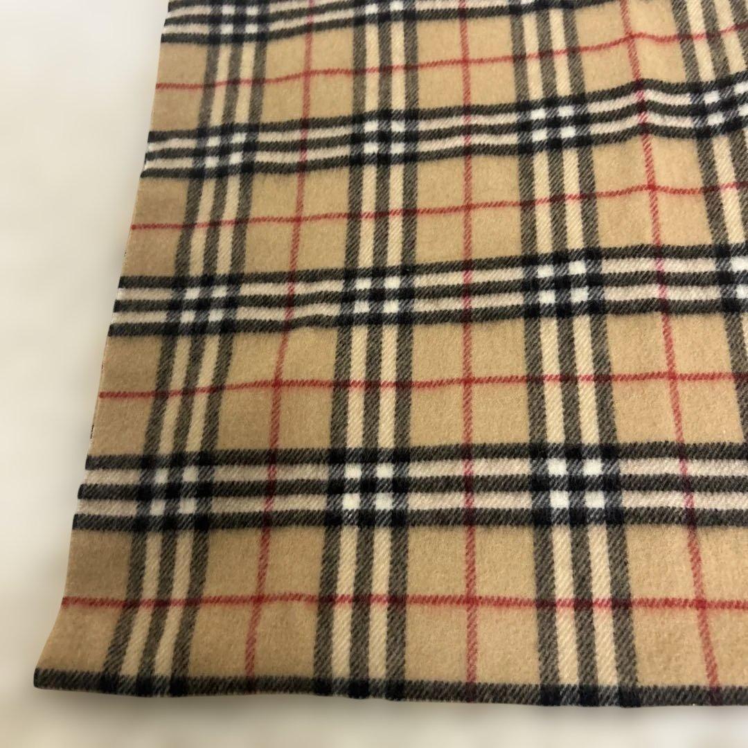 【極美品】バーバリー　膝掛け　65×120cm ウール　ノバチェック