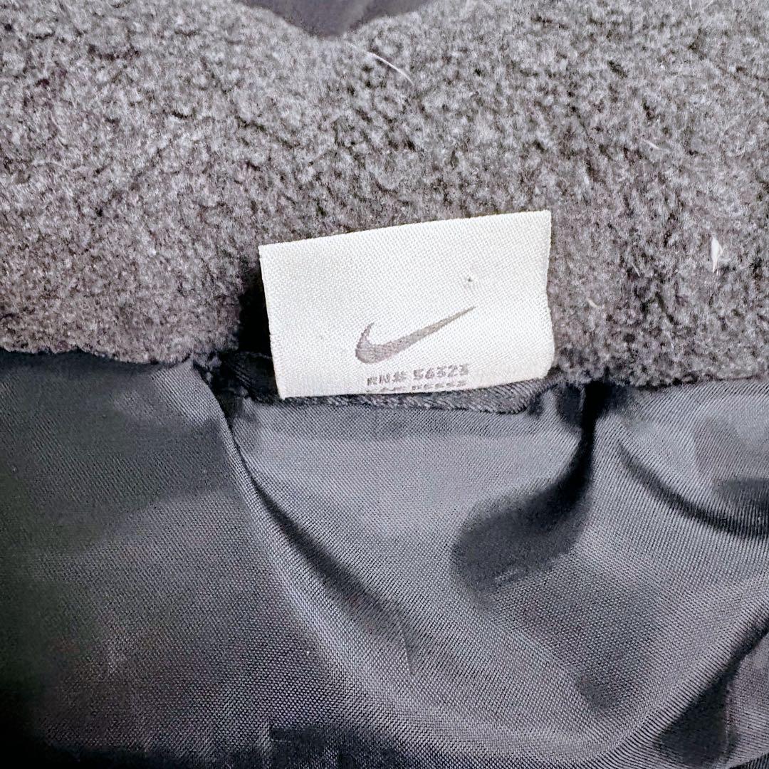NIKE ナイキ　ダウンジャケット　ベンチコート　サッカー　ブラック　フード